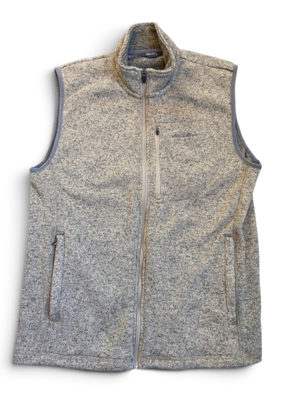 Eddie Bauer Fleece Vest Men’s M Marled Beige